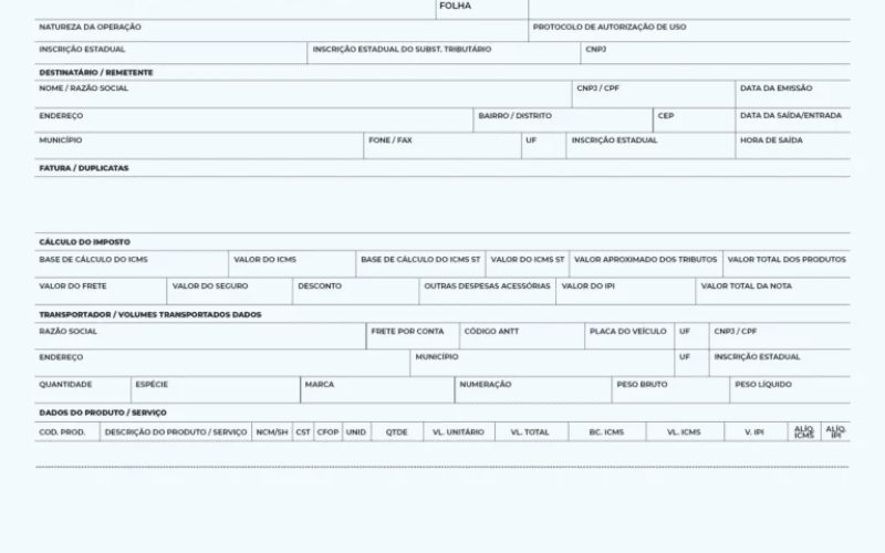 E-mail com Nota Fiscal anexa referente à mensalidade do PreçoGás